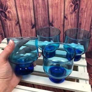 Set of 4 Footed Drinking Glasses *SALE ITEM